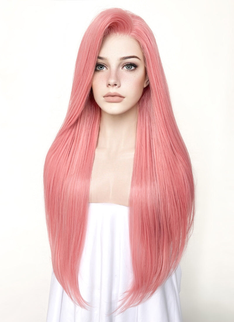 Long pink wigs for sale discount
