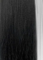 Critical Role Laudna Black And White Single Money Piece Straight Lace Front Synthetic Hair Wig LW4059