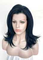 Dark Blue Straight Lace Front Synthetic Wig LW4069