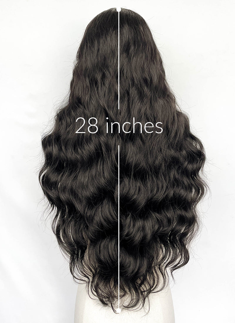 The Lord of the Rings Arwen Brunette Wavy Lace Front Synthetic Hair Wig LW4120
