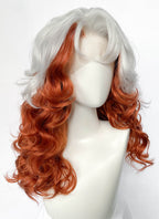 X-Men 97 Rogue Silver White Mixed Ginger Wavy Lace Front Synthetic Wig LW4132A