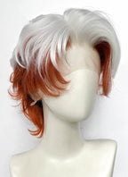 X-Men 97 Rogue Silver White Mixed Ginger Wavy Lace Front Synthetic Men's Wig LW4132B