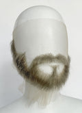 Handmade HD Lace Realistic Sage Grey Beard and Moustache Facial Hair Set MB002
