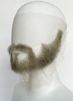 Handmade HD Lace Realistic Sage Grey Beard and Moustache Facial Hair Set MB002