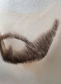Baldur's Gate 3 Gale Handmade HD Lace Realistic Brown Beard and Moustache Facial Hair Set MB004