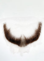 The Dragon Prince Viren Handmade HD Lace Realistic Brown Mixed Grey Beard Facial Hair Set MB008