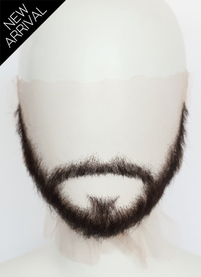 Clair Obscur: Expedition 33 Verso Handmade HD Lace Realistic Black Beard and Moustache Facial Hair Set MB010