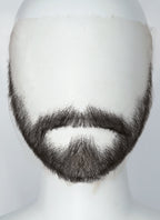 Crimson Desert Kliff Handmade HD Lace Realistic Black Beard and Moustache Facial Hair Set MB012A