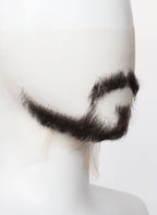 Marvel Doctor Strange Handmade HD Lace Realistic Natural Black Extended Goatee Beard and Moustache Facial Hair Set MB017