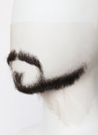 Marvel Doctor Strange Handmade HD Lace Realistic Natural Black Extended Goatee Beard and Moustache Facial Hair Set MB017