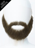 Handmade HD Lace Realistic Greenish Brown Beard and Moustache Facial Hair Set MB020
