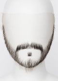 Hannibal Will Graham Handmade HD Lace Realistic Natural Black Long Stubble Beard and Moustache Facial Hair Set MB023