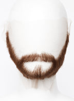 Sonic the Hedgehog Caleb Widogast Handmade HD Lace Realistic Auburn Long Stubble Beard and Moustache Facial Hair Set MB025