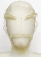 Handmade HD Lace Realistic Circle beard and Moustache Facial Hair Set With Eyebrows MB027