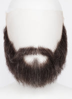 Handmade HD Lace Realistic Brown Mixed Grey Full Beard and Moustache Facial Hair Set MB035