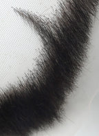 One Piece Dracule Mihawk Handmade HD Lace Realistic Black Beard and Moustache Facial Hair Set MB054