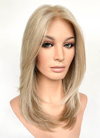 Mixed Blonde Straight Bob Mono Top Lace Wig MN006
