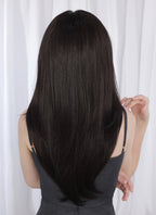 Black Straight Mono Top Kanekalon Lace Wig MN021