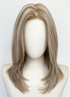 Mixed Blonde Straight Mono Top Kanekalon Lace Wig MN027