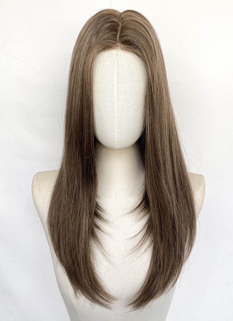 Mixed Brown Straight Synthetic Hair Wig NLCS024