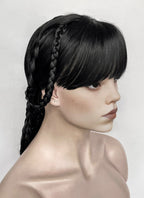 Wednesday Addams Gala Black Braided Synthetic Hair Wig NS2003