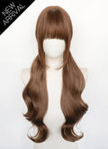 Brown Wavy Synthetic Hair Wig NS623A