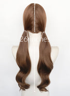 Brown Wavy Synthetic Hair Wig NS623A