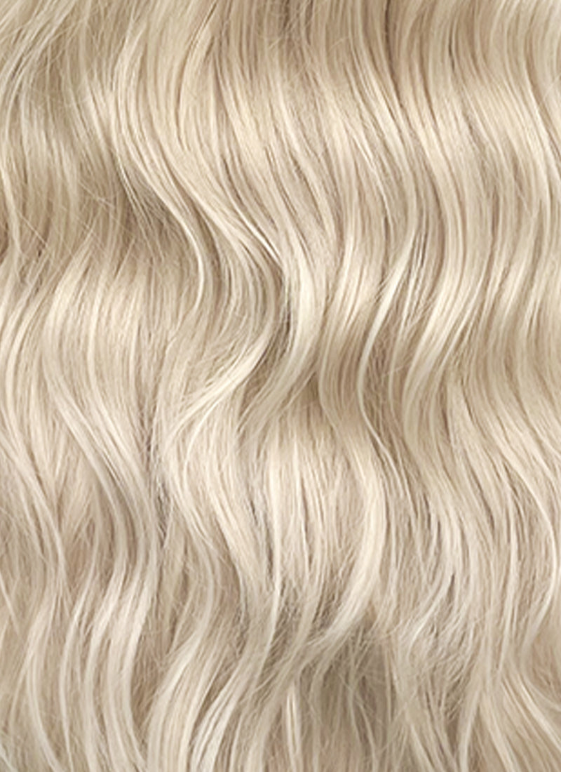 Light Ash Blonde Wavy Synthetic Hair Wig NS625