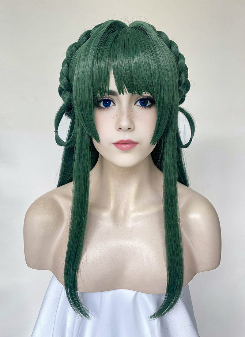 The Apothecary Diaries Maomao Green Braided Synthetic Hair Wig TB1760