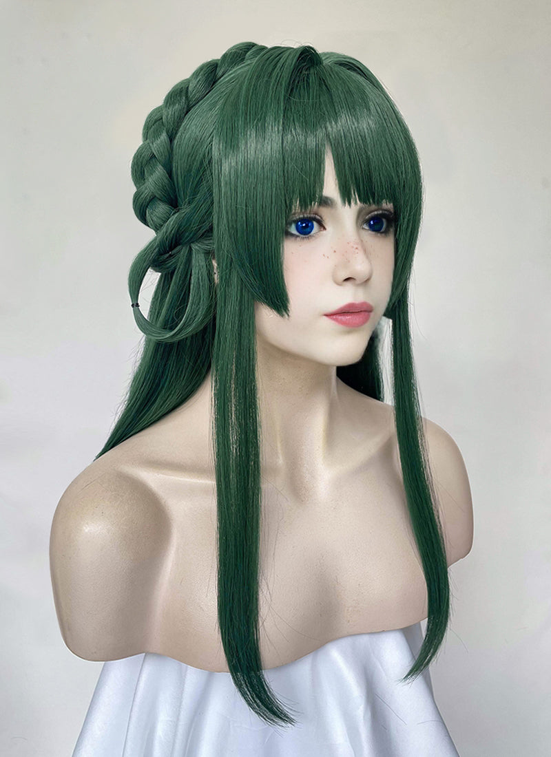 The Apothecary Diaries Maomao Green Braided Synthetic Hair Wig TB1760