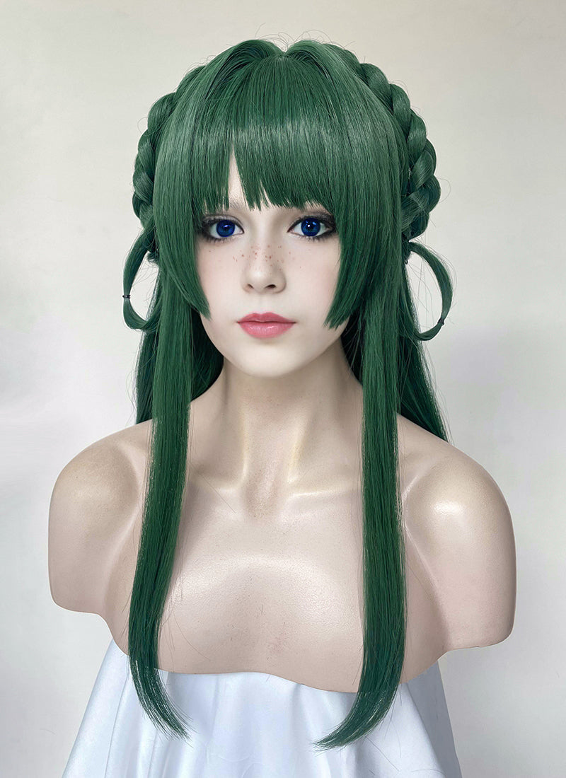 The Apothecary Diaries Maomao Green Braided Synthetic Hair Wig TB1760