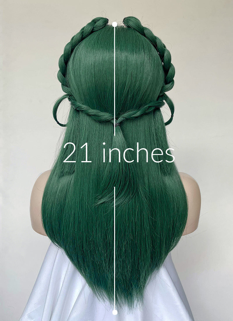 The Apothecary Diaries Maomao Green Braided Synthetic Hair Wig TB1760