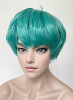 KPop Demon Hunters Saja Boys Baby Green Straight Synthetic Hair Wig TB1761