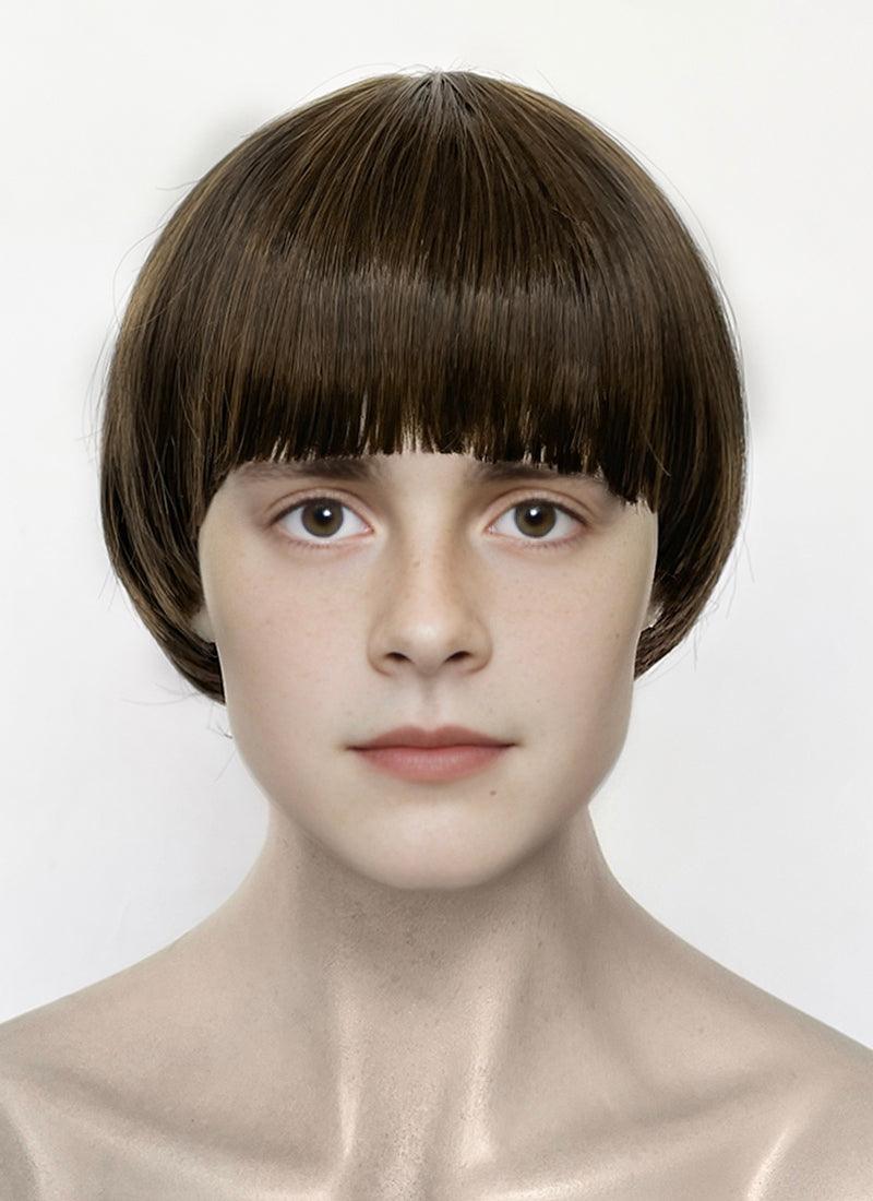 Stranger Things Will Byers Brunette Straight Synthetic Wig TB1770A