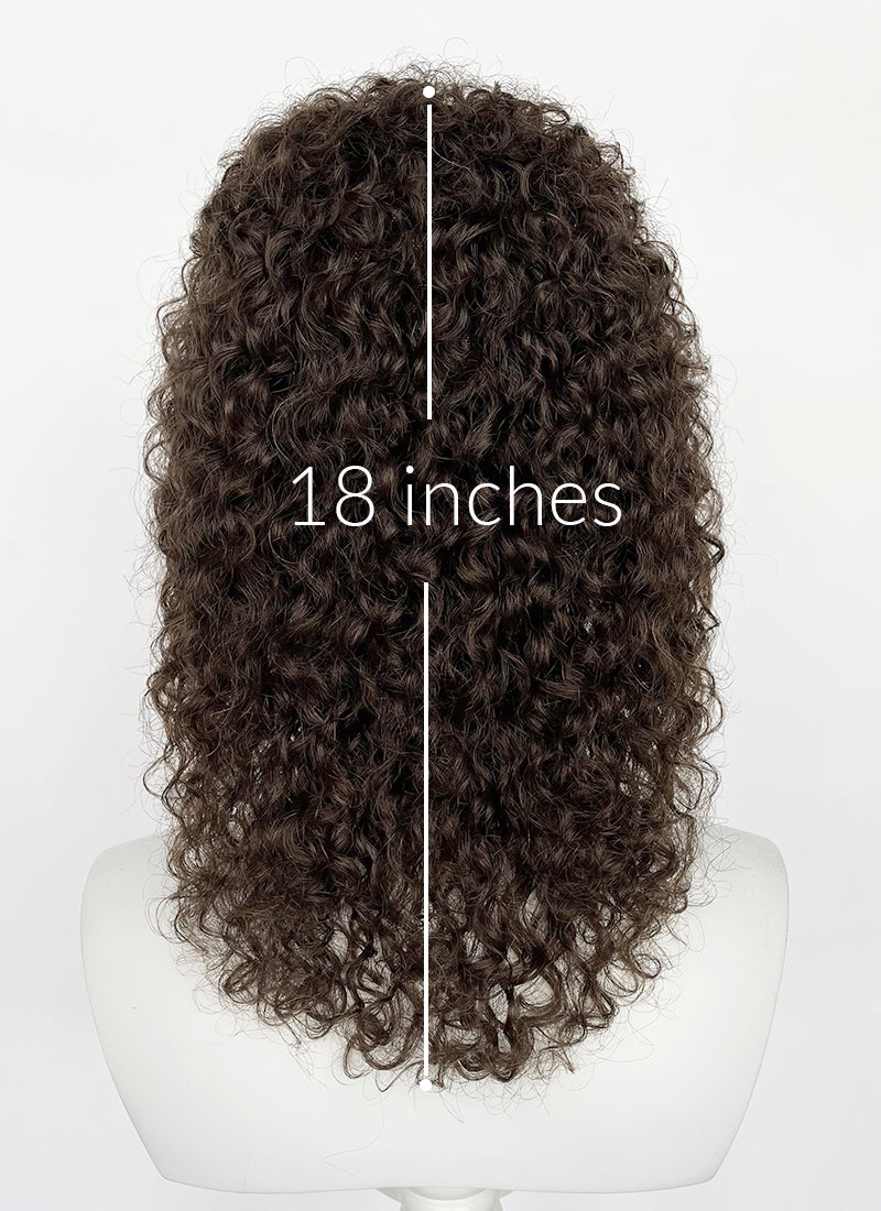 Stranger Things Dustin Henderson Brunette Curly Lace Front Synthetic Wig TBH1772