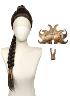 Star Wars Princess Leia Brunette Braided Lace Front Synthetic Wig LF2208