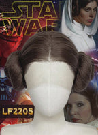 Star Wars Princess Leia Organa Brunette Braided Lace Front Synthetic Wig LF2205