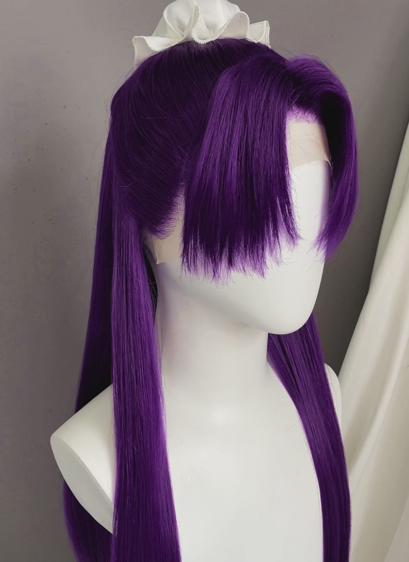 The Apothecary Diaries Jinshi Purple Braided Lace Front Synthetic Men's Wig LF2517