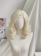 Light Blonde Wavy Lace Front Synthetic Wig LF1318