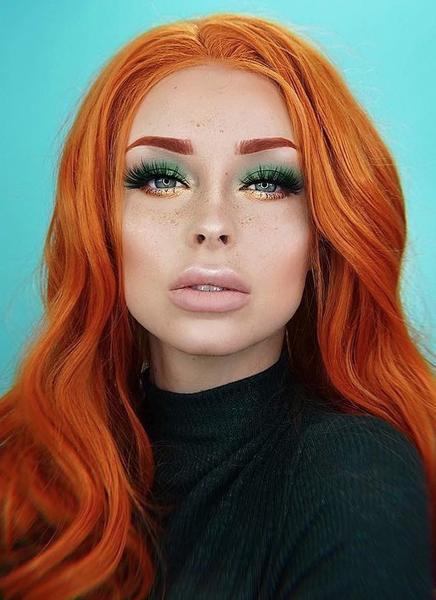 Ginger Wavy Lace Front Synthetic Wig LW085E - Wig Is Fashion