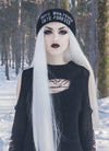 Straight Yaki White Lace Front Synthetic Wig LF624B - Wig Is Fashion