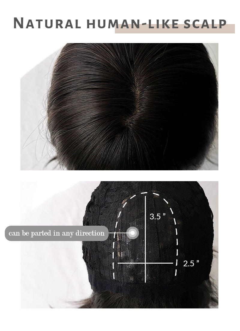 Brunette Straight Synthetic Bob Wig NS077
