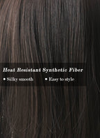 Brunette Straight Synthetic Bob Wig NS077