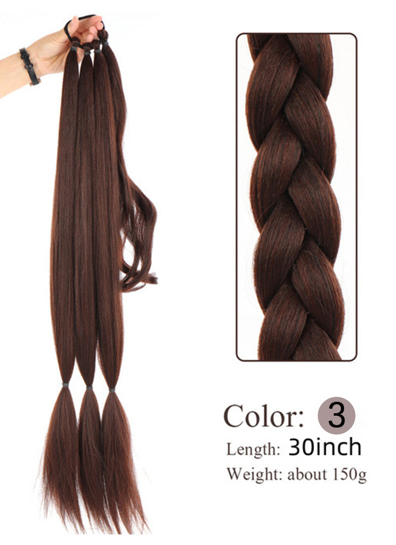 30" Festival Elastic Band Braid Synthetic Hair Ponytail Extension FP071