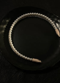 Retro Faux Pearl Hair Hoop