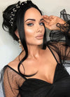 Straight Jet Black Lace Front Synthetic Wig LF002