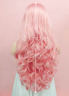 Wavy Pastel Pink Lace Front Synthetic Wig LF084 - Wig Is Fashion