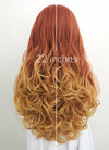 Light Auburn Yellow Blonde Ombre Wavy Lace Front Synthetic Wig LF085H - Wig Is Fashion