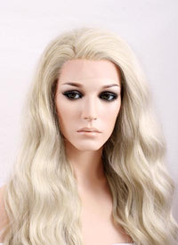 Wavy Light Ash Blonde Lace Wig CLF101 (Customisable) - Wig Is Fashion