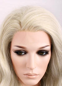 Wavy Light Ash Blonde Lace Wig CLF101 (Customisable) - Wig Is Fashion